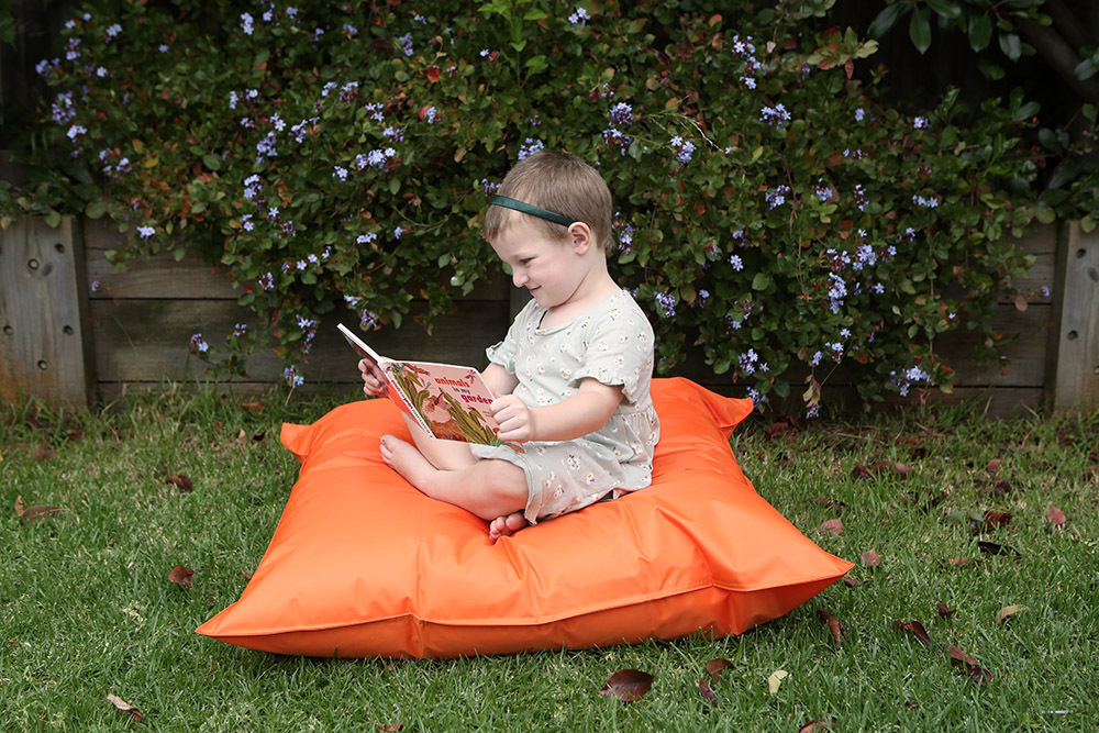 Outdoor Jumbo Cushion - 90 x 90cm Orange