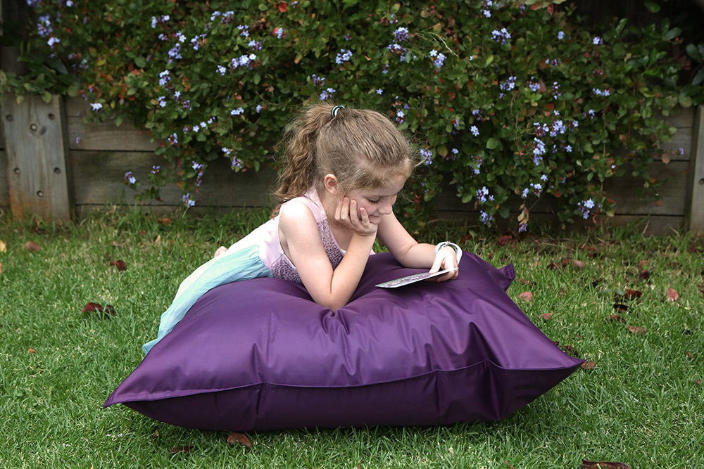 Outdoor Jumbo Cushion - 90 x 90cm Purple