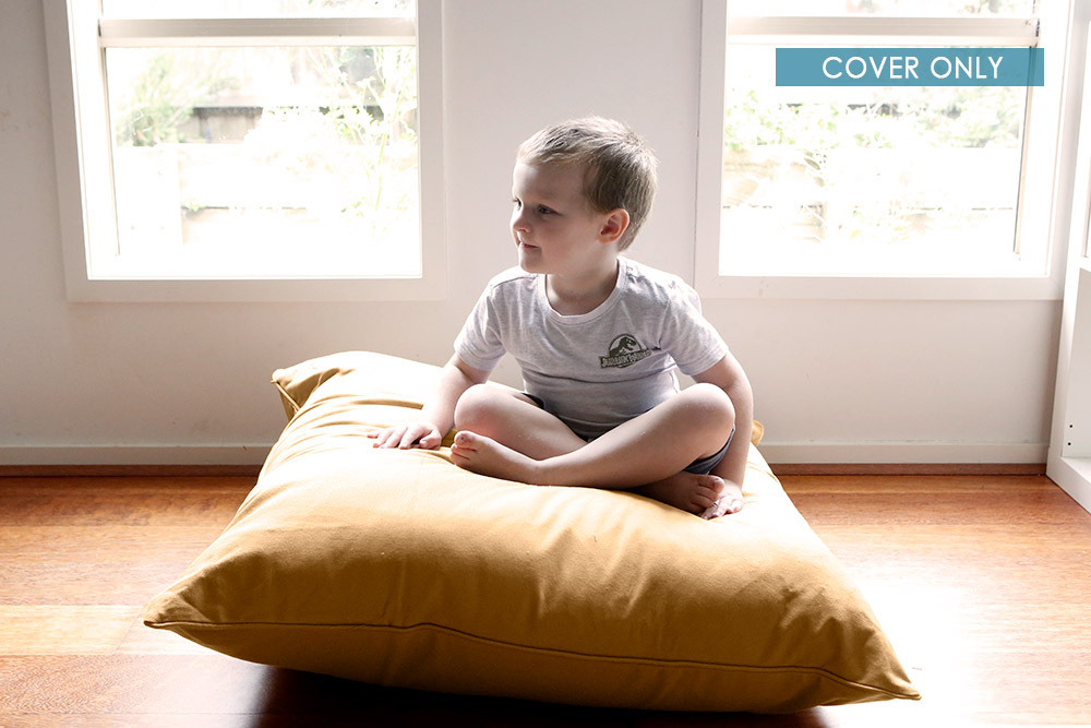 Indoor Jumbo Cushion COVER ONLY 90 x 90cm - Camel