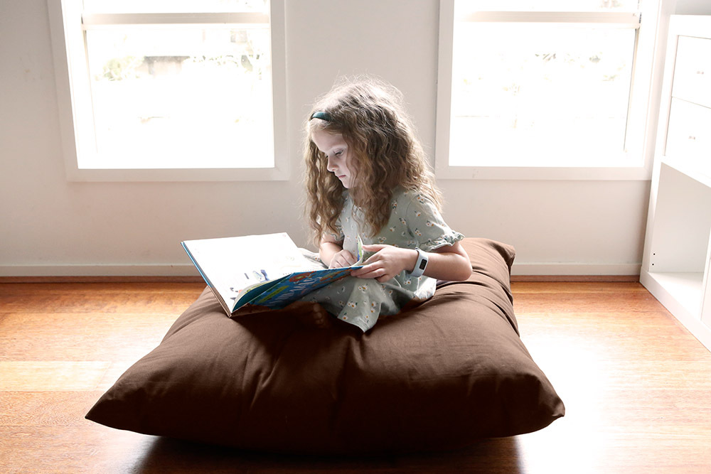 Indoor Jumbo Cushion 90 x 90cm - Chocolate