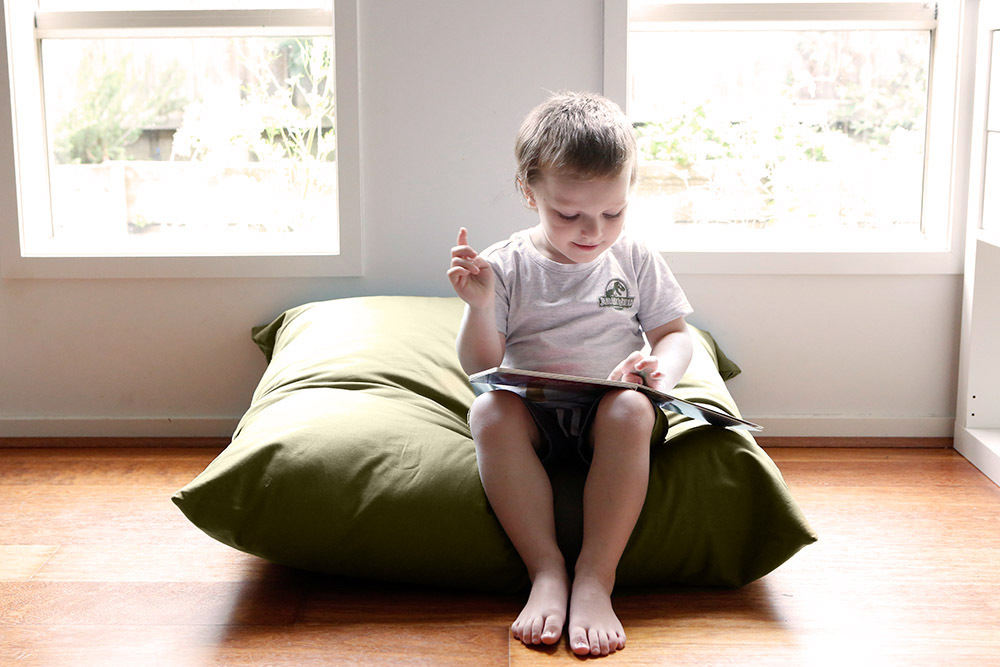 Indoor Jumbo Cushion 90 x 90cm - Khaki