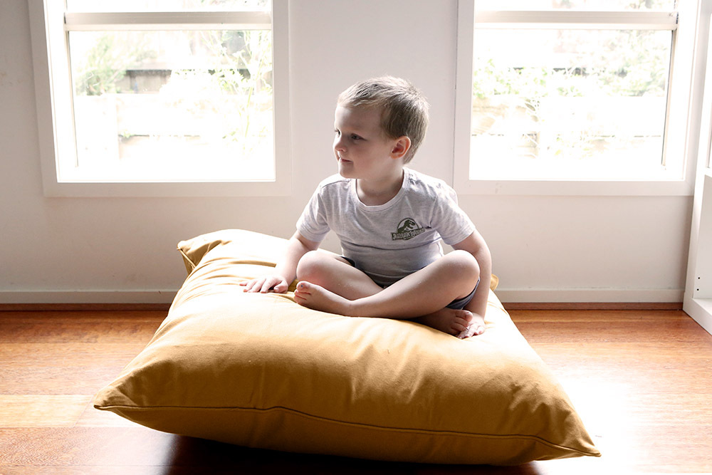 Indoor Jumbo Cushion 90 x 90cm - Camel