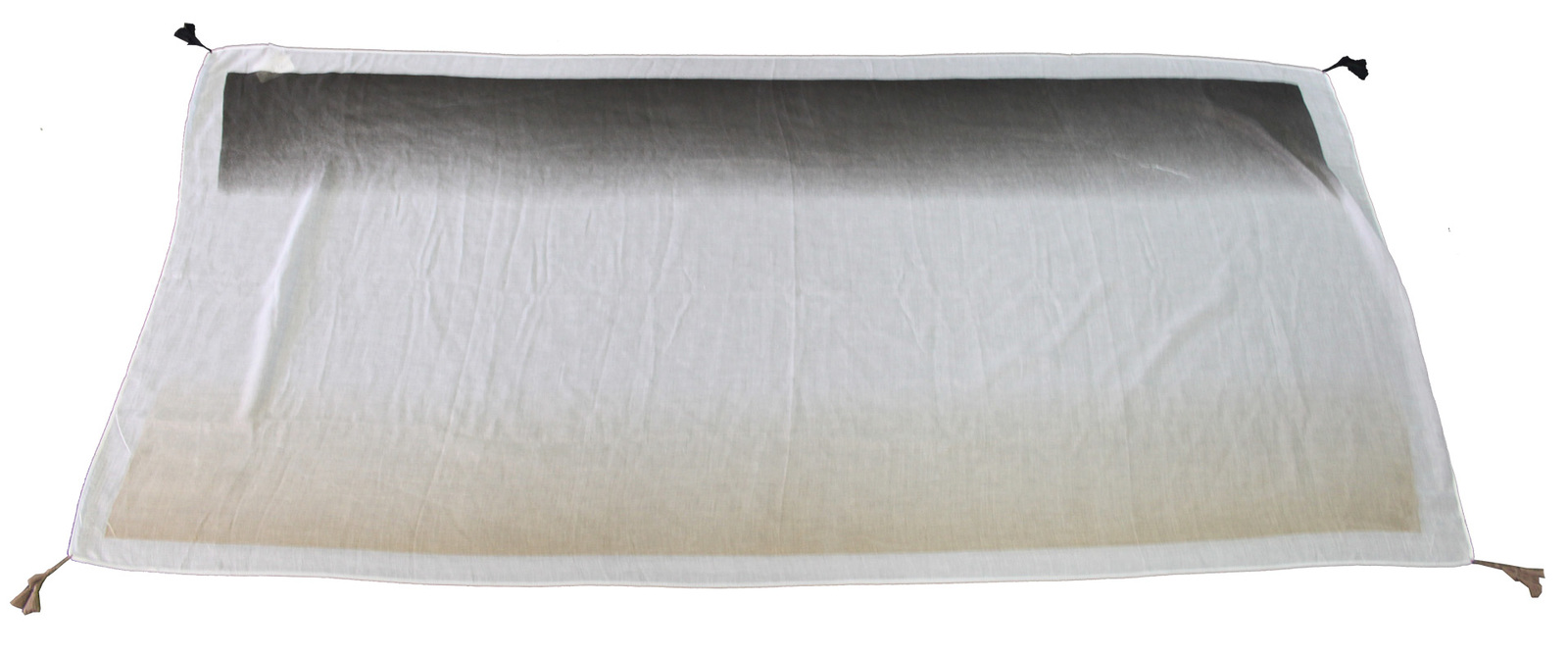 *SPECIAL: Polyester Scarf - Grey/White/Tan 105 x 180cm