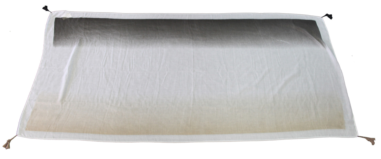 *Polyester Scarf - Grey/White/Tan 105 x 180cm