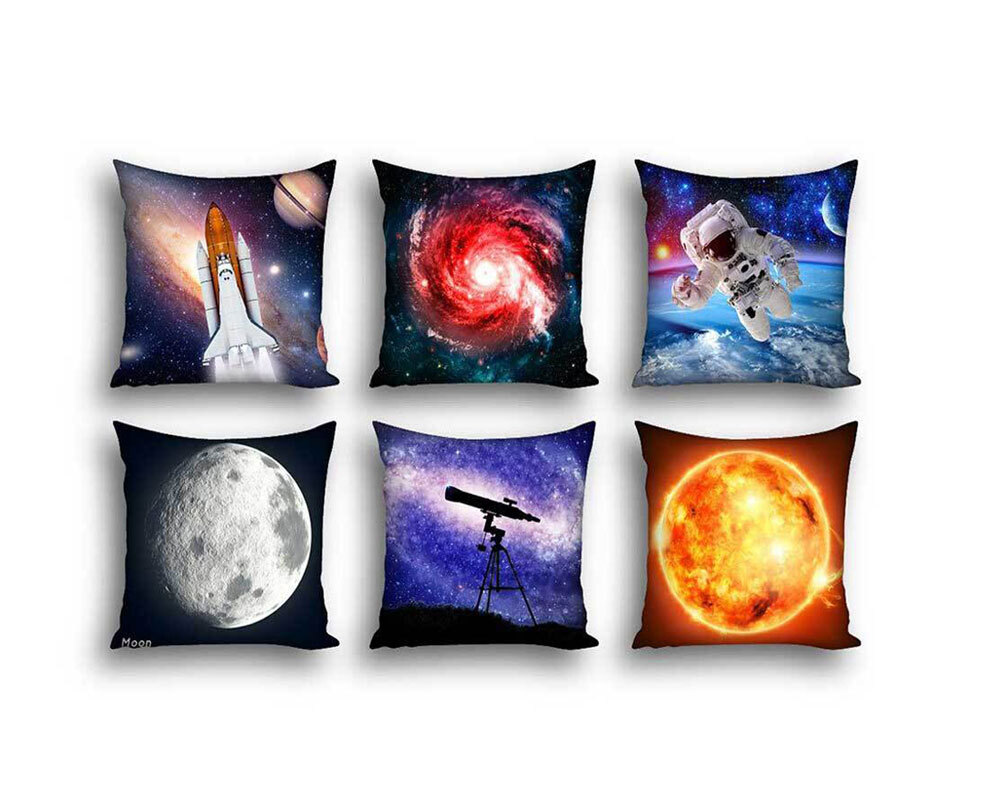 Studio Play Themed Cushion Covers 6pk - Space