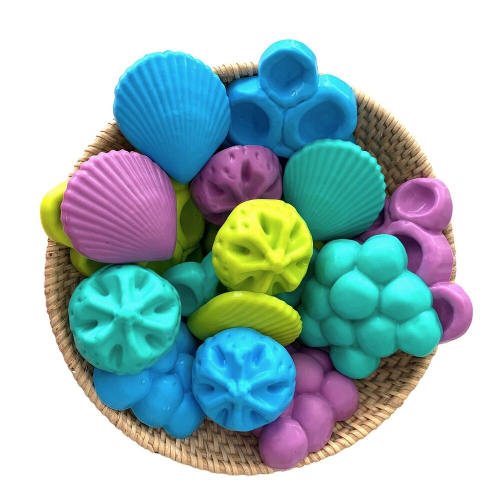 Papoose Silicone Sea Shapes -16pcs