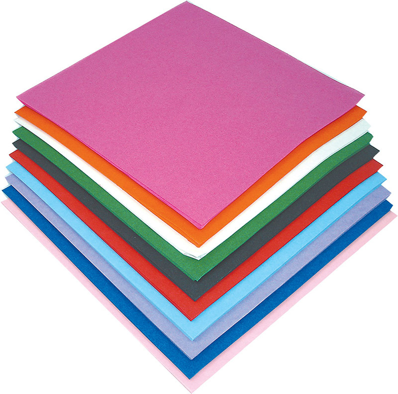 Square Tissue Paper Assorted Colours - Large 250mm 480pk