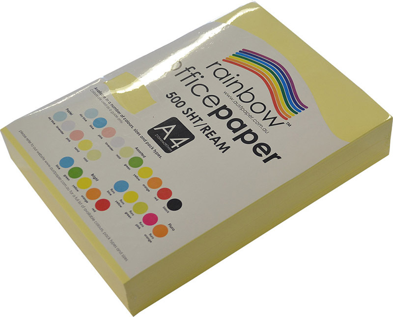 Rainbow Office/Copy Pastel Colour Paper - 80gsm A4 Ream Sand