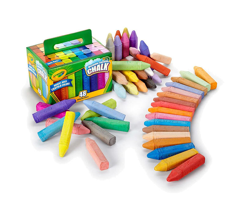 Crayola Sidewalk Chalk - Assorted Colours 48pk