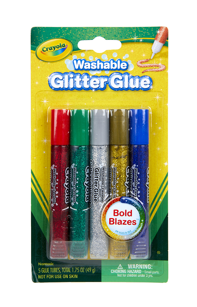 Crayola Glitter Glue Pens - 5pk