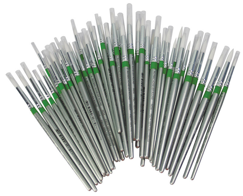 Micador for Artists Taklon Achiever Brush FSC 100% Round - Class Set of 60