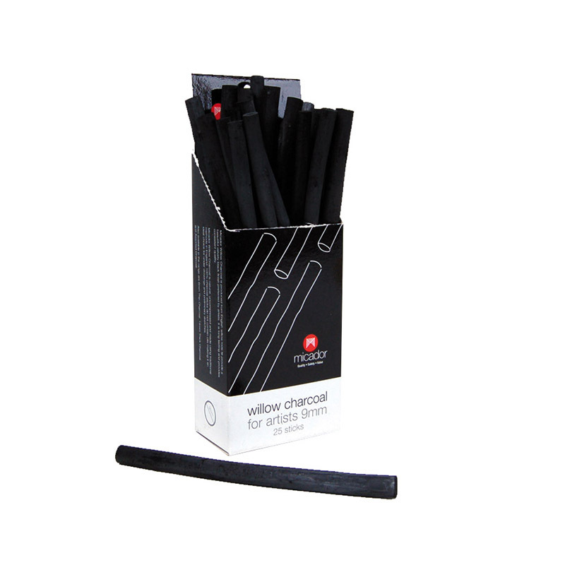 Micador Willow Charcoal - 9mm Thin 25pk
