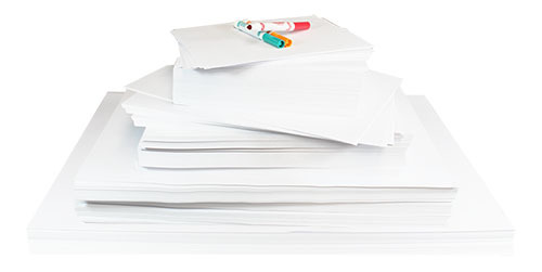 White Easel Paper 80gsm - 1/4 Easel 255 x 380mm 500pk