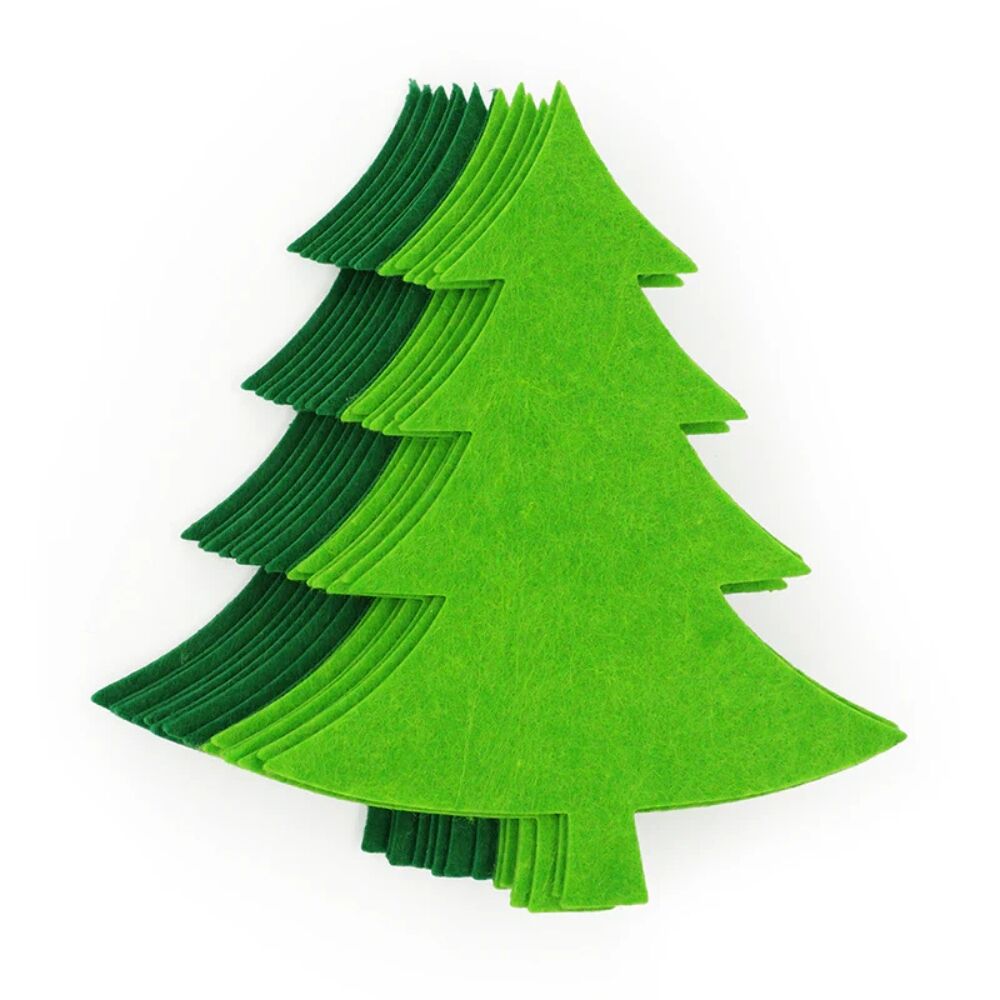 >Christmas Felt Trees - 20pcs