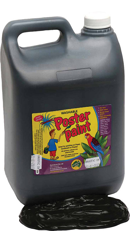 Poster Paint Jumbo 5L - Black
