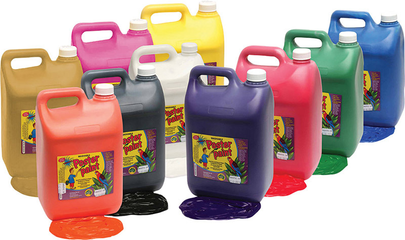 Poster Paint Jumbo 5L - Set of 10
