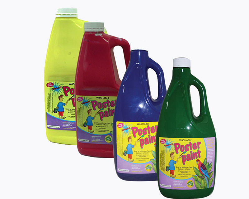 Poster Paint 2L - Popular Colours Set of 4
