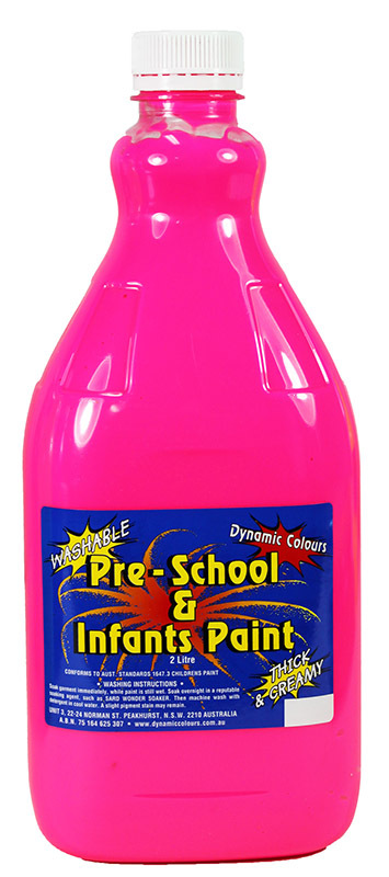 Pre-School & Infants Paint 2L - Fluorescent Pink