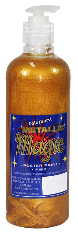 Metallic Magic Poster Paint 500ml - Gold