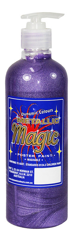 *Metallic Magic Poster Paint 500ml - Purple