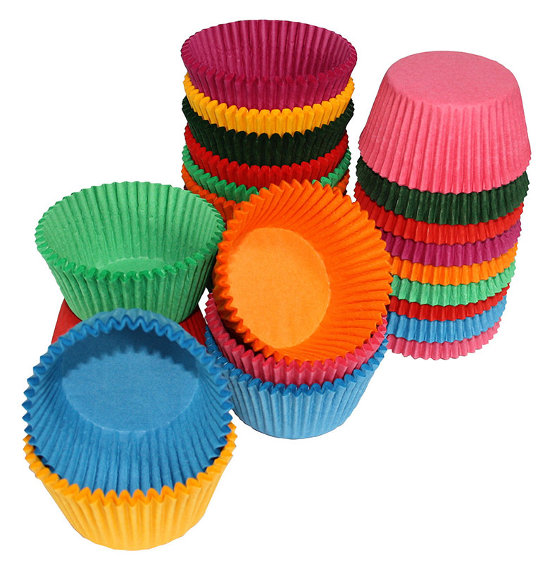 Paper Patty Pans Assorted Colours - Jumbo 500pk