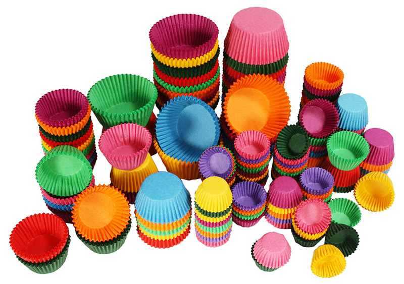 Paper Patty Pans - Assorted Colours & Size 3500pk