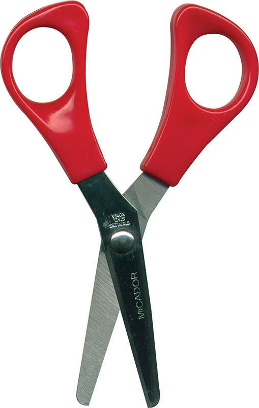 Micador Quality Children's Scissors - Red Right Handed 130mm