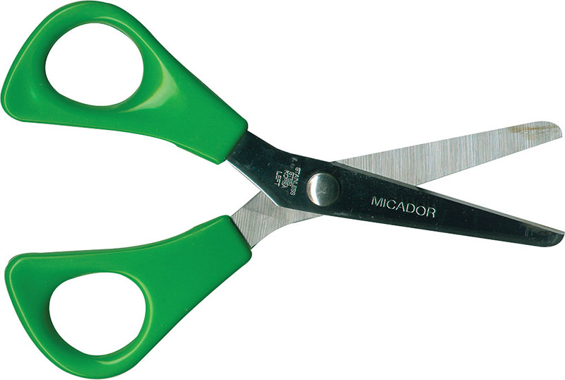 Micador Quality Children's Scissors - Green Left Handed 130mm