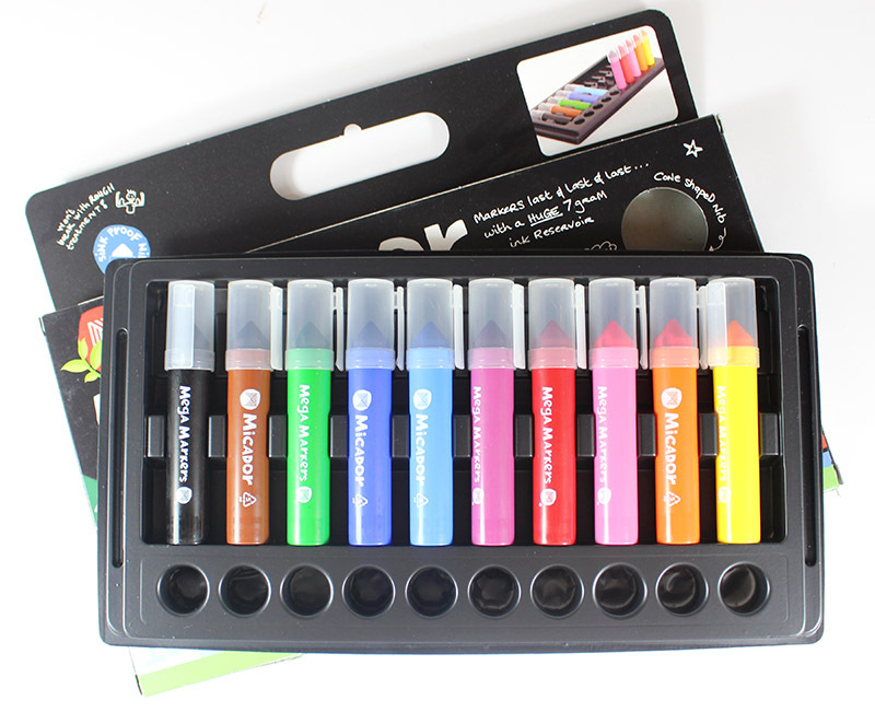 Micador Mega Markers Assorted Colours - 10pk