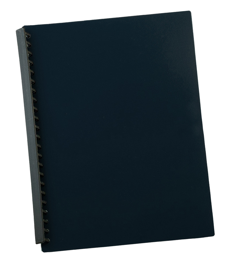 Marbig Display Book Refillable A4 - 20 Pocket Black