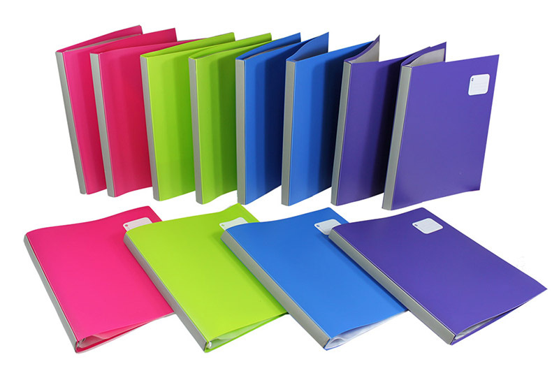 Marbig Professional Series Refillable Display Book - A4 12 Assorted Colours
