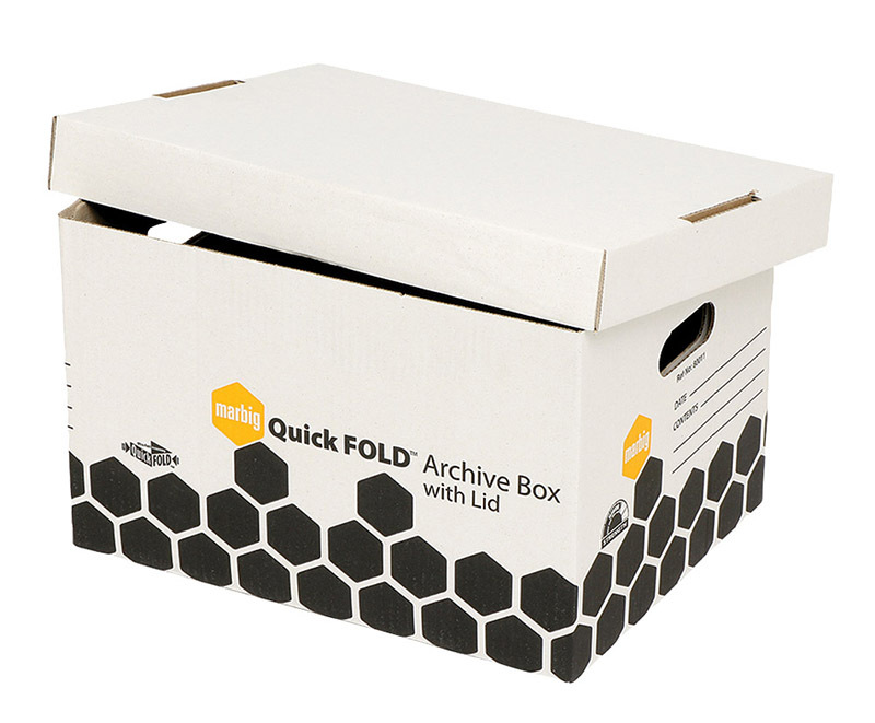 Marbig Archive Box & Lid - Quickfold