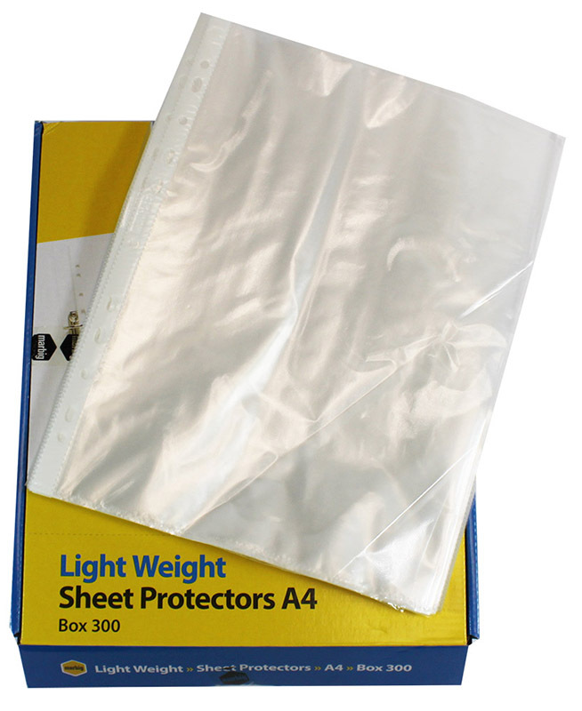 Marbig Sheet Protectors - A4 Economy 300pk