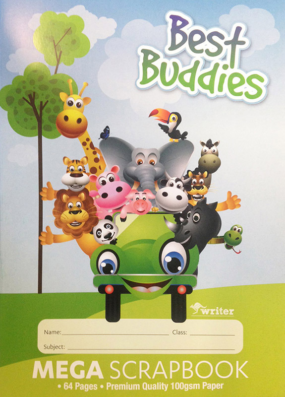 Best Buddies Mega Scrapbook 100gsm - 240 x 330mm 64pg