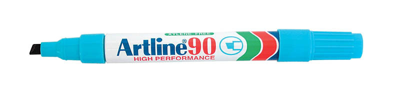 Artline 90 Chisel Permanent Marker - Blue