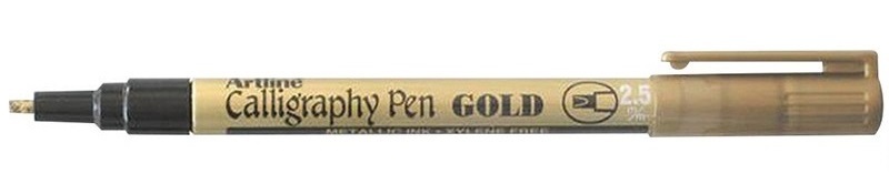 Artline 993 Calligraphy Metallic Marker - 2.5mm Gold