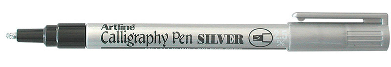 Artline 993 Calligraphy Metallic Marker - 2.5mm Silver