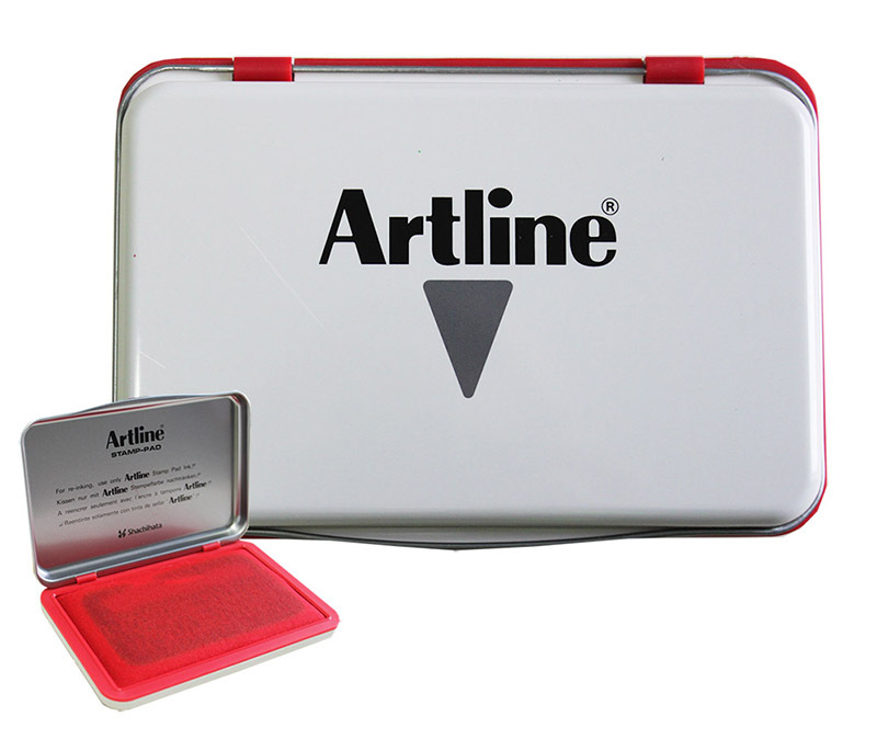 Artline Stamp Pad No 1 - 106 x 67mm Red