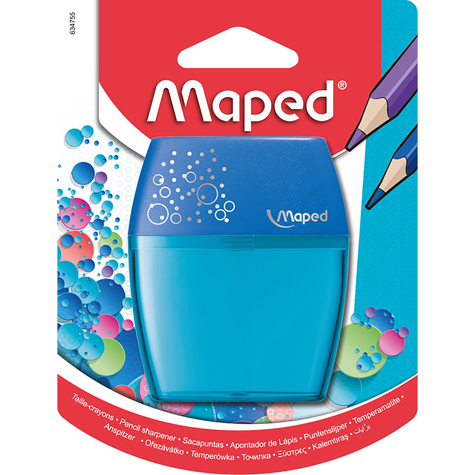 Maped Shaker Pencil Sharpener - 2 Hole