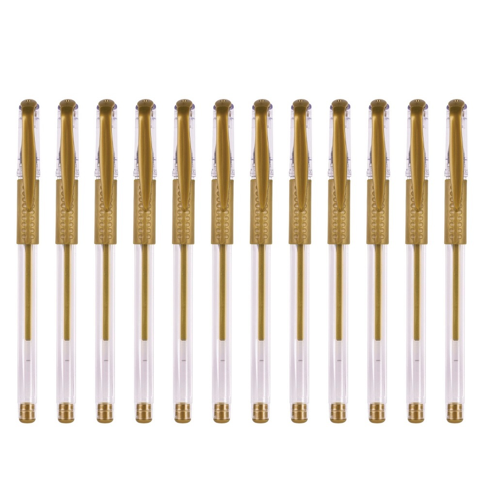 Gel Pens - Gold 12pk