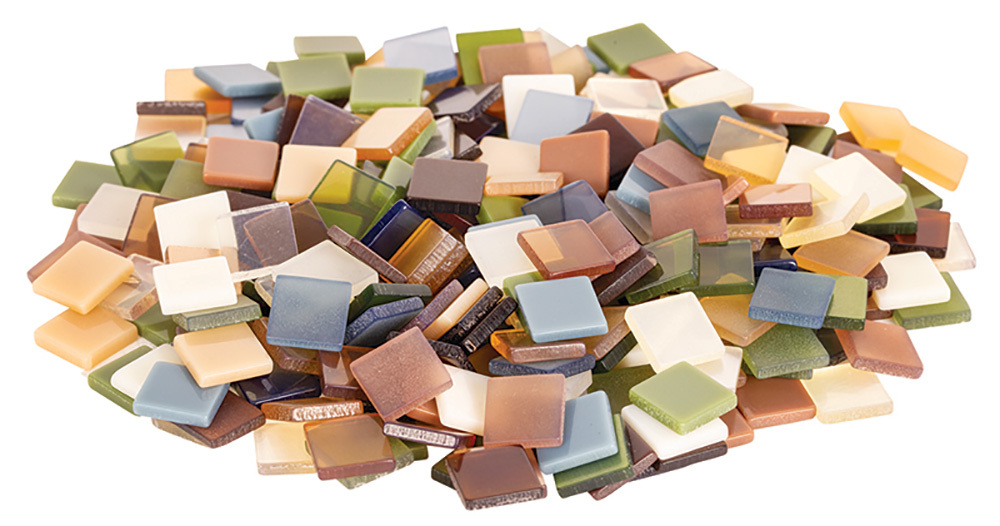 Deco Mosaic Resin Tiles - Earth Colours 150g