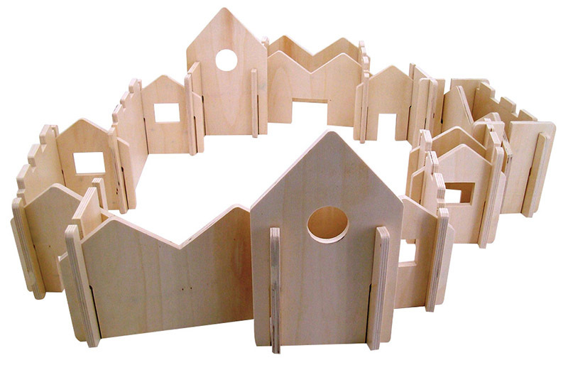 The Happy Architect - Natural Wood 28pcs
