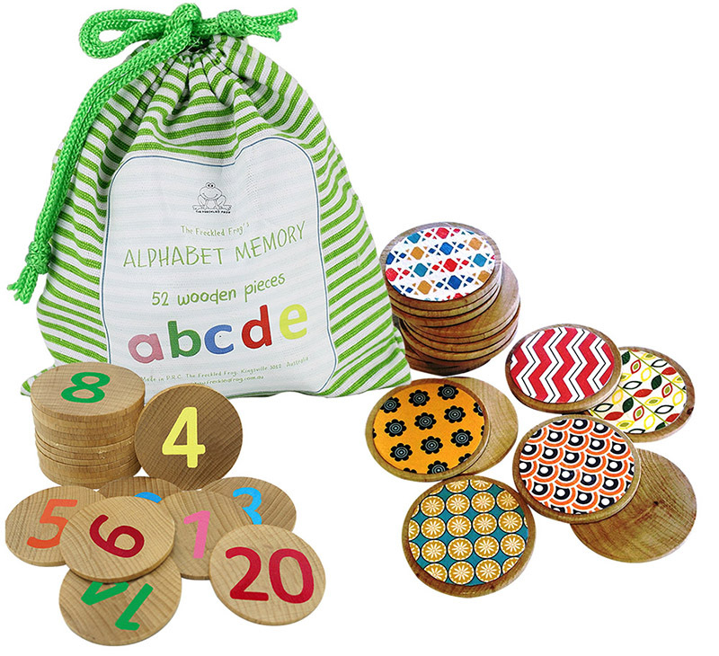 Wooden Memory Game - Set of 3