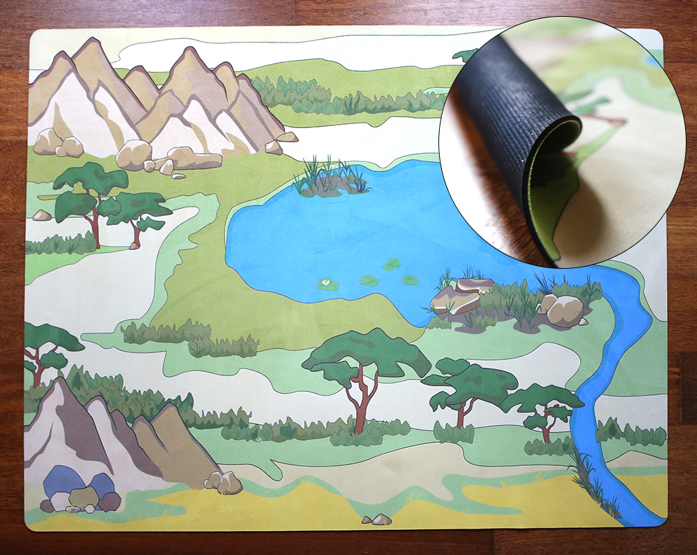 Happy Architect Dinosaurs - Non Slip Play MAT ONLY Wilderness