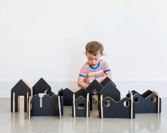 The Happy Architect Create & Play Chalkboard Set - 28pcs