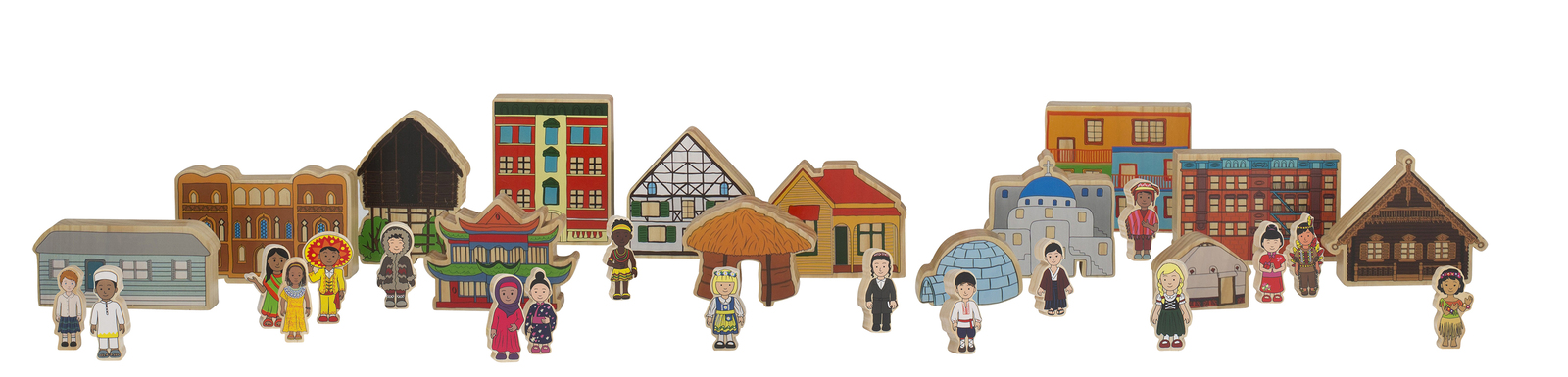 The Happy Architect - Children & Shelters Of The World Set 33pcs