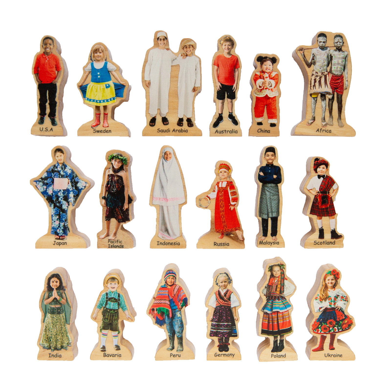 The Happy Architect - People Around The World 18pcs