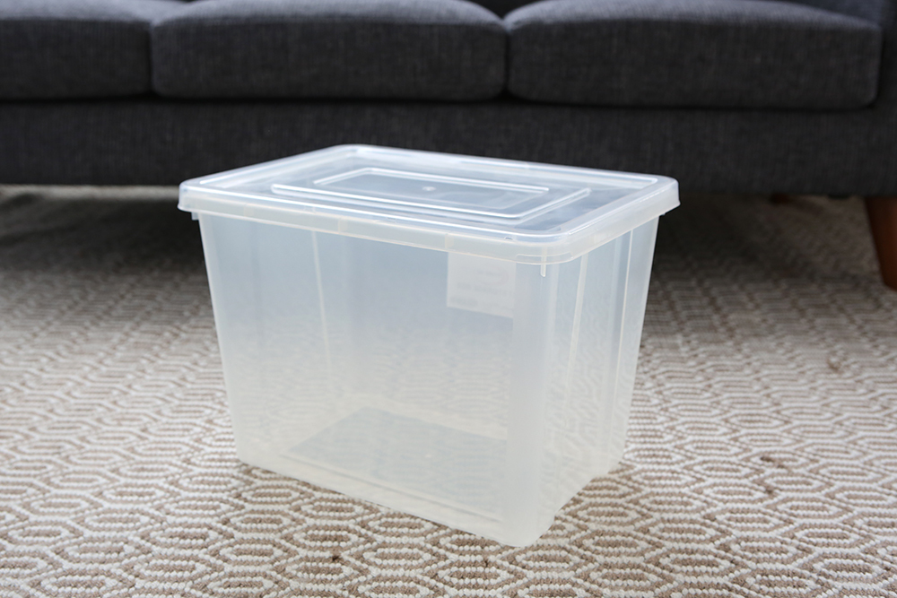 White Storage Container With Lid - 20L