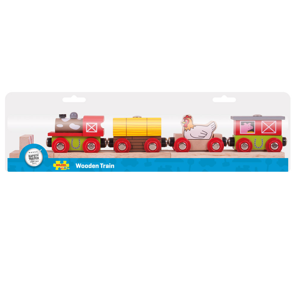 Bigjigs Farmyard Train - 7pcs
