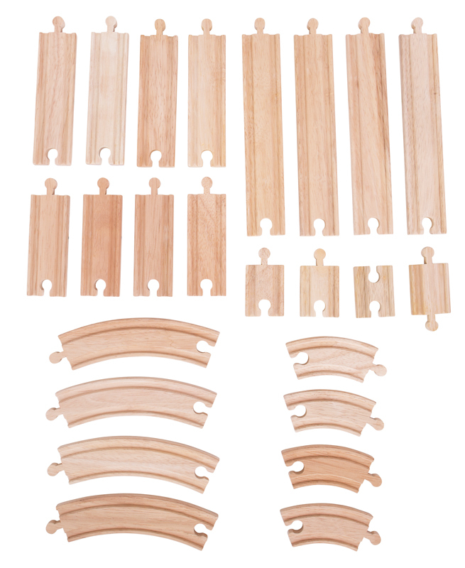 Bigjigs Curves and Straights Expansion Pack - 24pcs